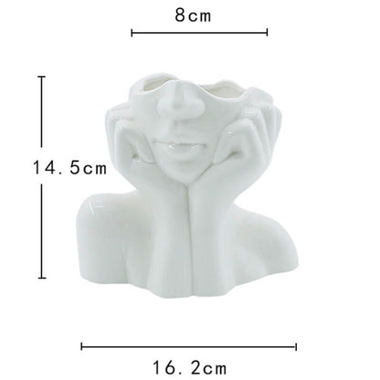 Lighteme Portrait Art Ceramic Vases