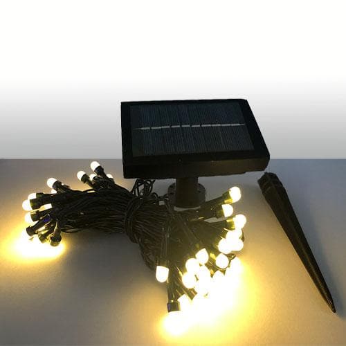 Lighteme Warm White LEDs Solar Christmas Light String