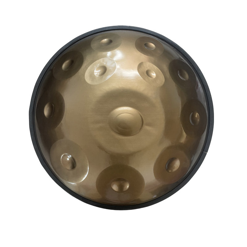 MiSoundofNature Handpan Drum 22 Inch 12 Notes D Minor Kurd Celtic Scale / C Major Stainless Steel Percussion Instrument, Available in 432 Hz and 440 Hz