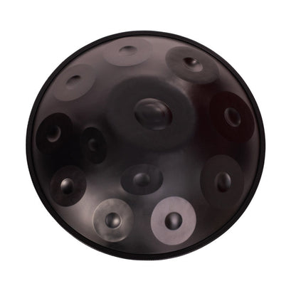 MiSoundofNature Hand Pan Drum 22 Inch 12 Notes D Minor Kurd Celtic Scale / C Major Nitride Steel Percussion Instrument, Available in 432 Hz and 440 Hz