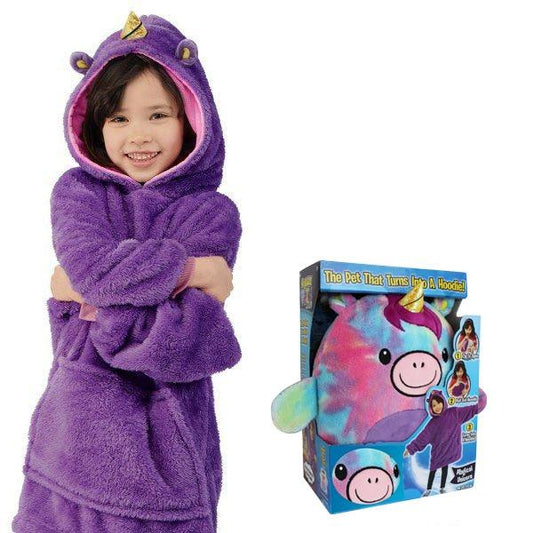Oreiller confortable et chaud en forme d'animal de compagnie Lighteme avec capuche
