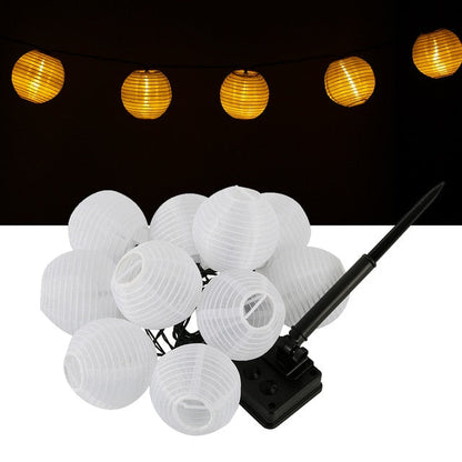 Lighteme 27Ft Solar Lamp Lantern Led Solar Garden Light Garland -10 Bulbs