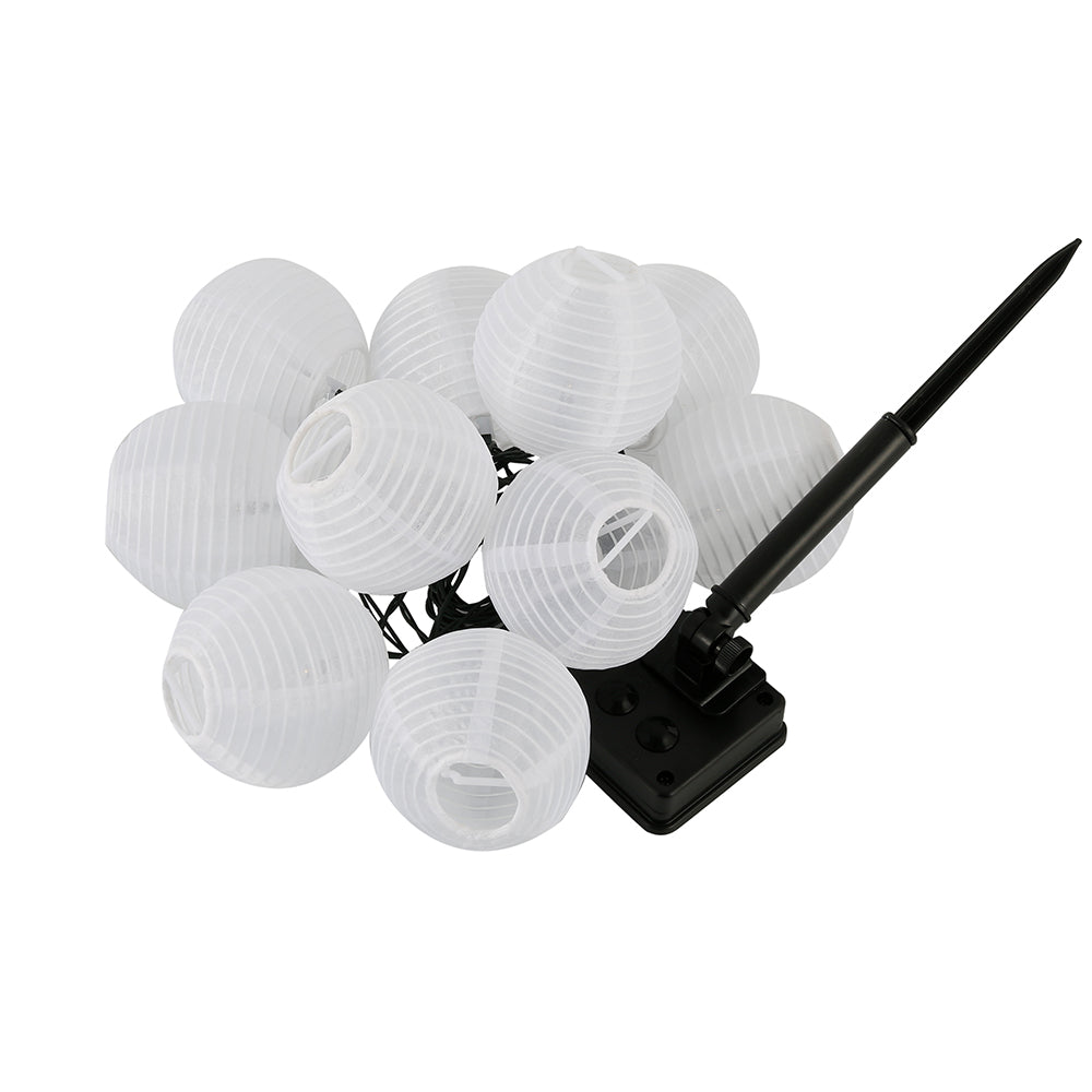 Lighteme 27Ft Solar Lamp Lantern Led Solar Garden Light Garland -10 Bulbs
