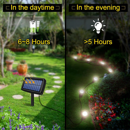 Lighteme Solar In-Ground String Pathway Lights 10-in-1
