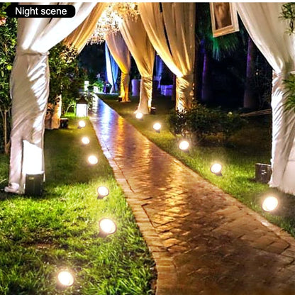 Lighteme Solar In-Ground String Pathway Lights 10-in-1