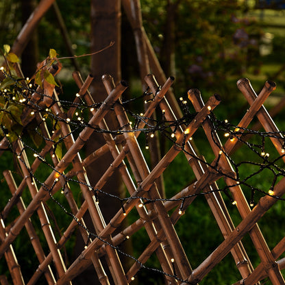 Lighteme 33Ft Solar Led string light 100LED Light-Green Wire