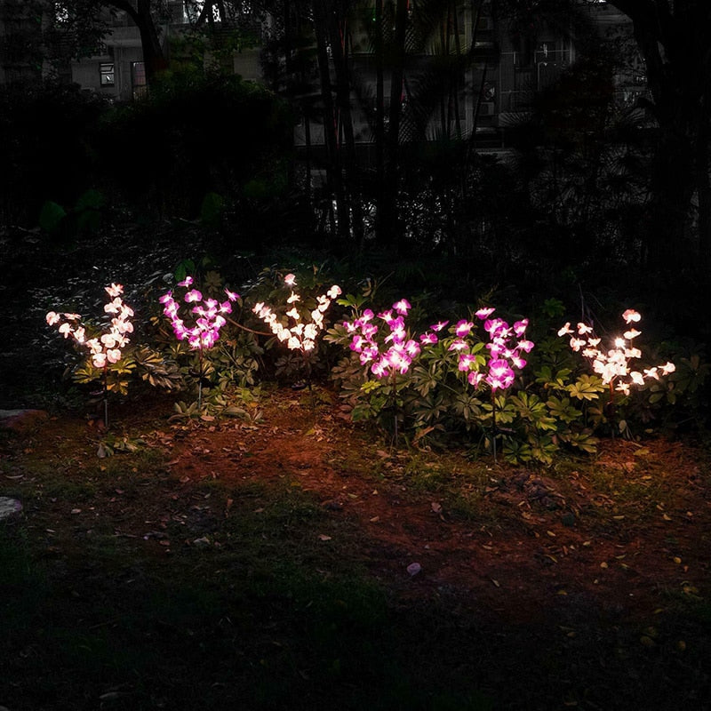 Lighteme 2 Pack Solar Orchid Flower Lights -40 Flowers