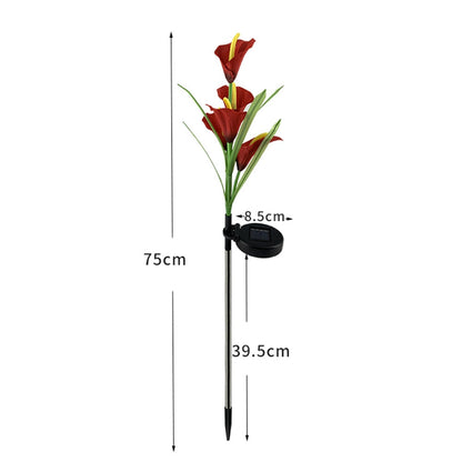 Lighteme 4 Pack Solar Common Calla Lamp Four Color LED