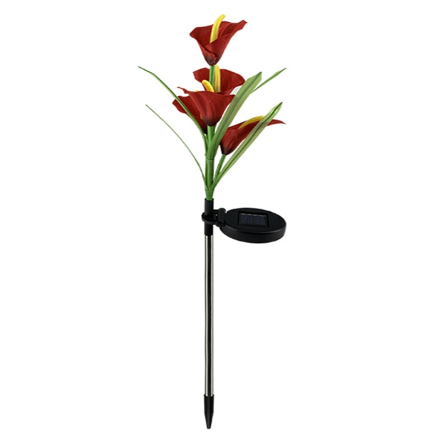 Lighteme 4 Pack Solar Common Calla Lamp Four Color LED