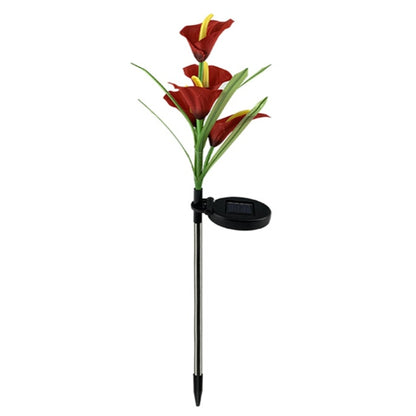 Lighteme 4 Pack Solar Common Calla Lamp Four Color LED