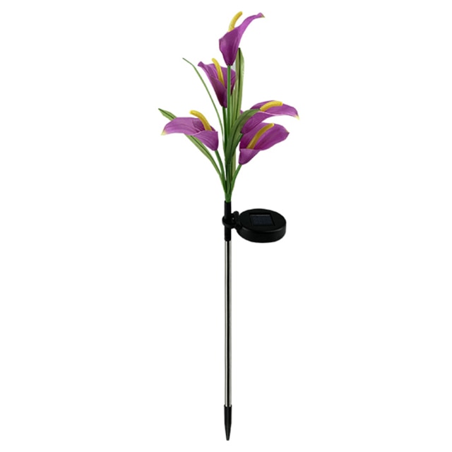 Lighteme 4 Pack Solar Common Calla Lamp Four Color LED