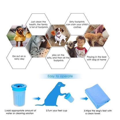 Lighteme Foot Cleaner Portable Pet Cleaning Cup (3 colors)