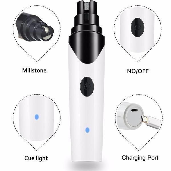 Lighteme Premium Rechargeable Painless Pet's Nail Grinder (Upgraded Version)