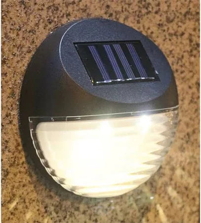 Lighteme Black  Deck Solar Lights Powered  LED  Utility Light 4 Pack