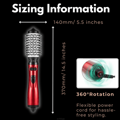 Lighteme 2-in-1 rotierender Haartrockner und Styler