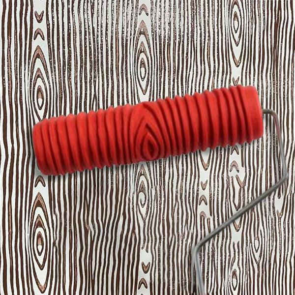 Rouleau à peinture à motif texturé en relief Lighteme | Lot de 2 pièces