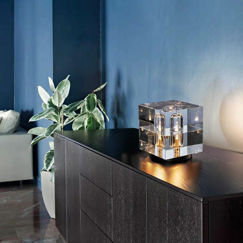 Lighteme Square Crystal Table Lamp