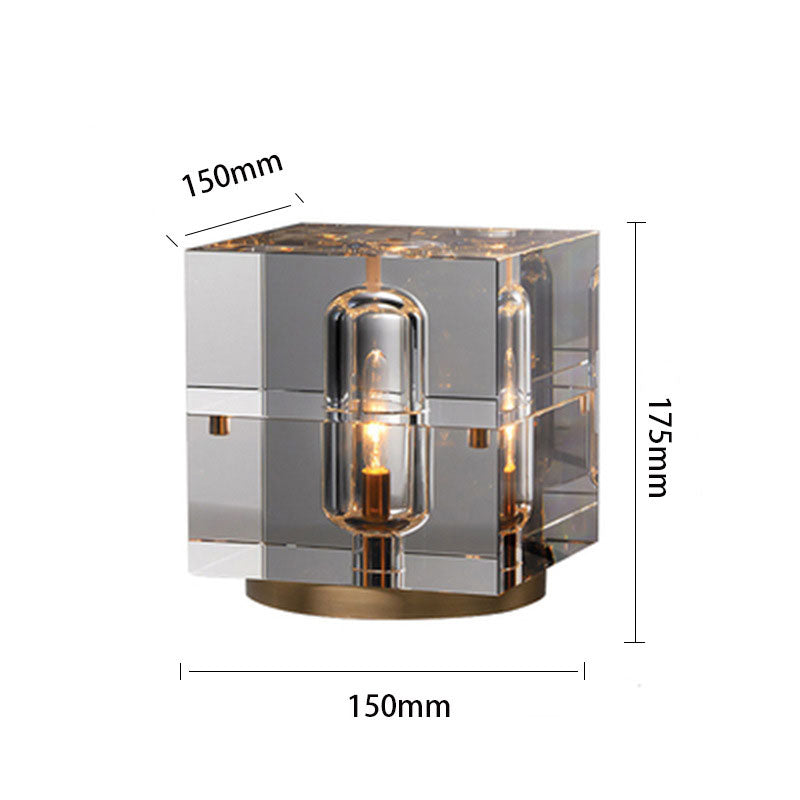 Lighteme Square Crystal Table Lamp