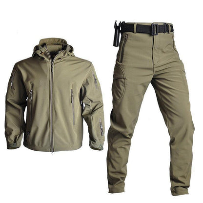 Lighteme Men's Softshell Clothing Suit Waterproof Tactical Uniform