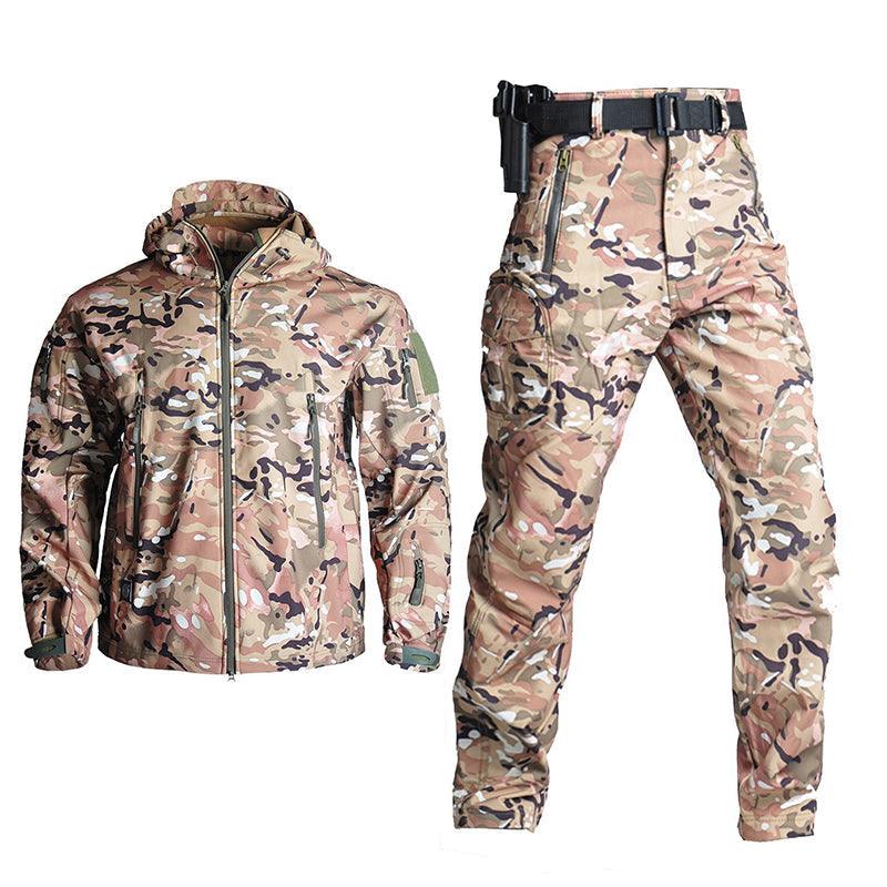 Lighteme Men's Softshell Clothing Suit Waterproof Tactical Uniform