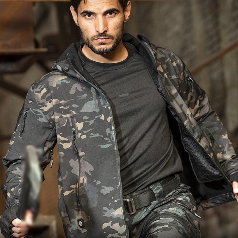 Lighteme Men's Softshell Clothing Suit Waterproof Tactical Uniform
