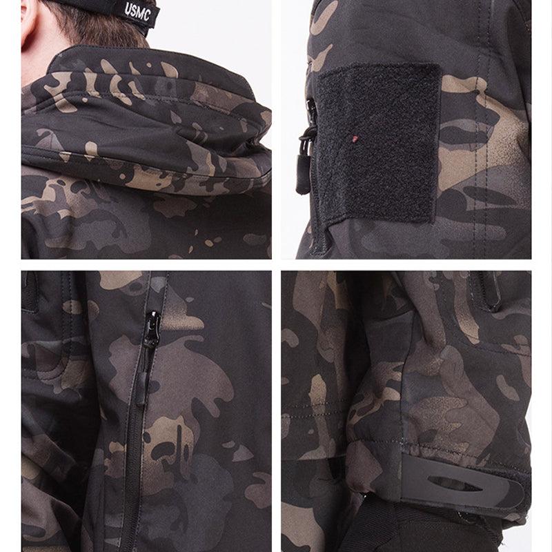 Lighteme Men's Softshell Clothing Suit Waterproof Tactical Uniform