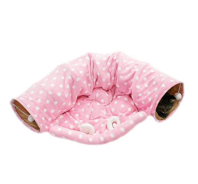 Lighteme Soft Cat Tunnel With Bed Mat (2 colors)