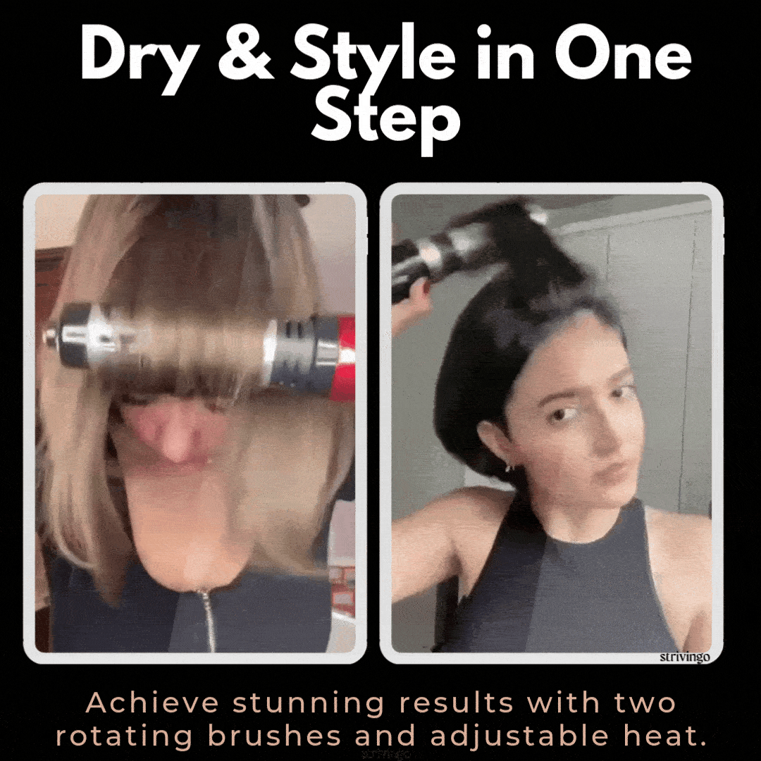 Lighteme 2-in-1 rotierender Haartrockner und Styler