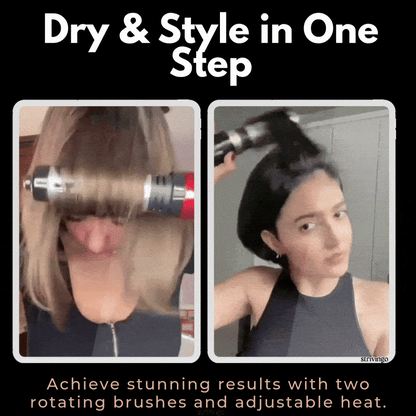 Lighteme 2-in-1 rotierender Haartrockner und Styler