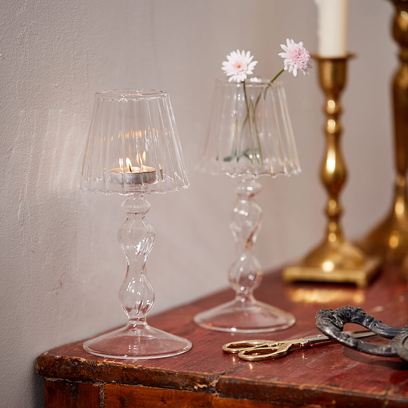 Lighteme Vintage Glass Candle Holder