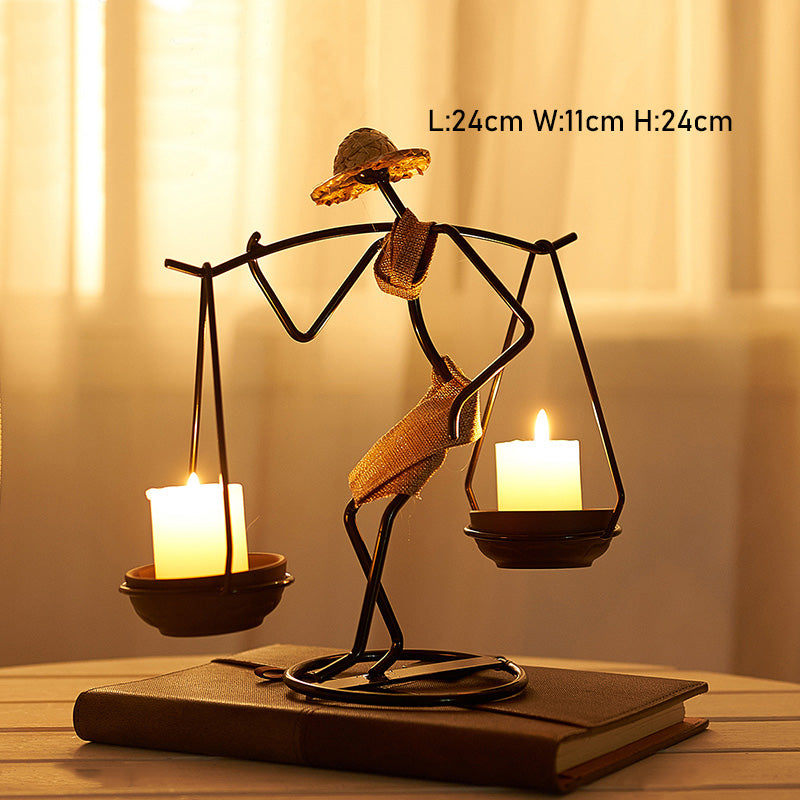 Lighteme Retro Iron Candle Holder