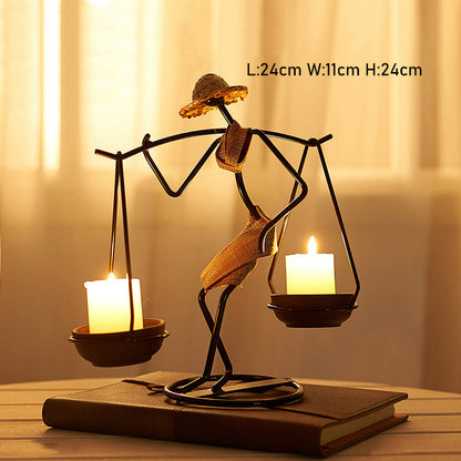 Lighteme Retro Iron Candle Holder