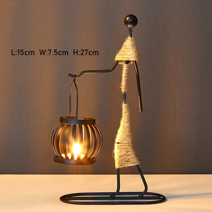 Lighteme Retro Iron Candle Holder
