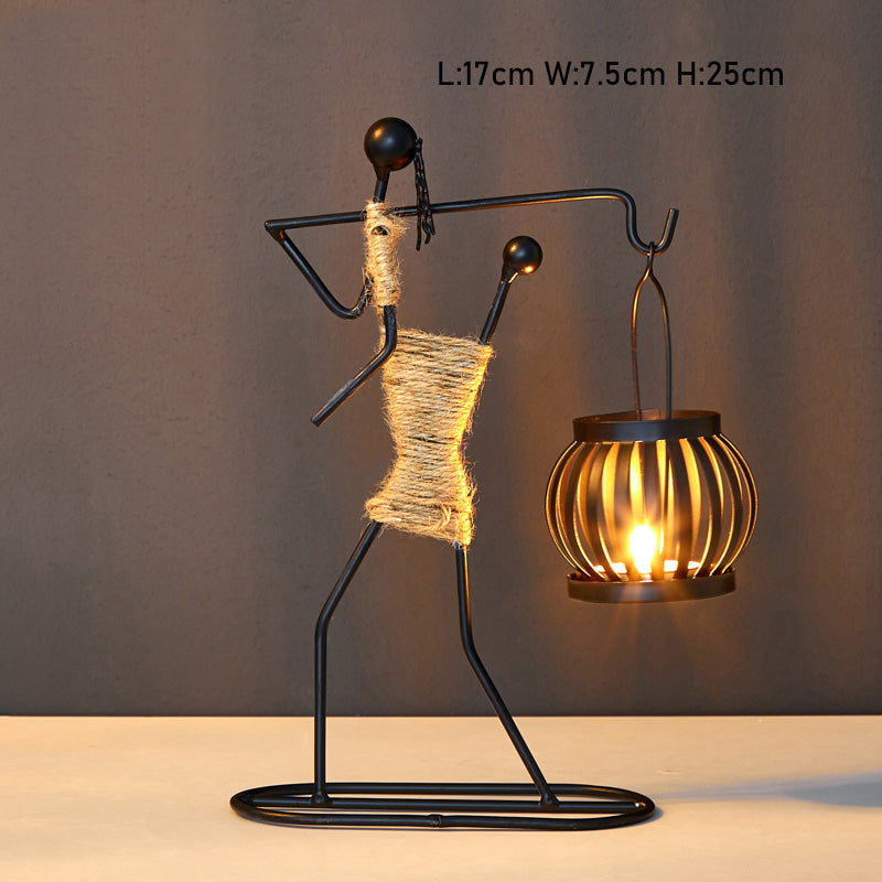 Lighteme Retro Iron Candle Holder