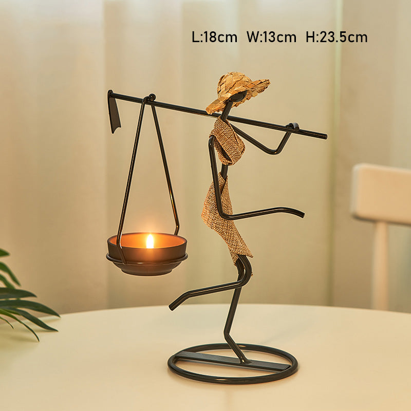 Lighteme Retro Iron Candle Holder