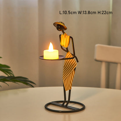 Lighteme Retro Iron Candle Holder