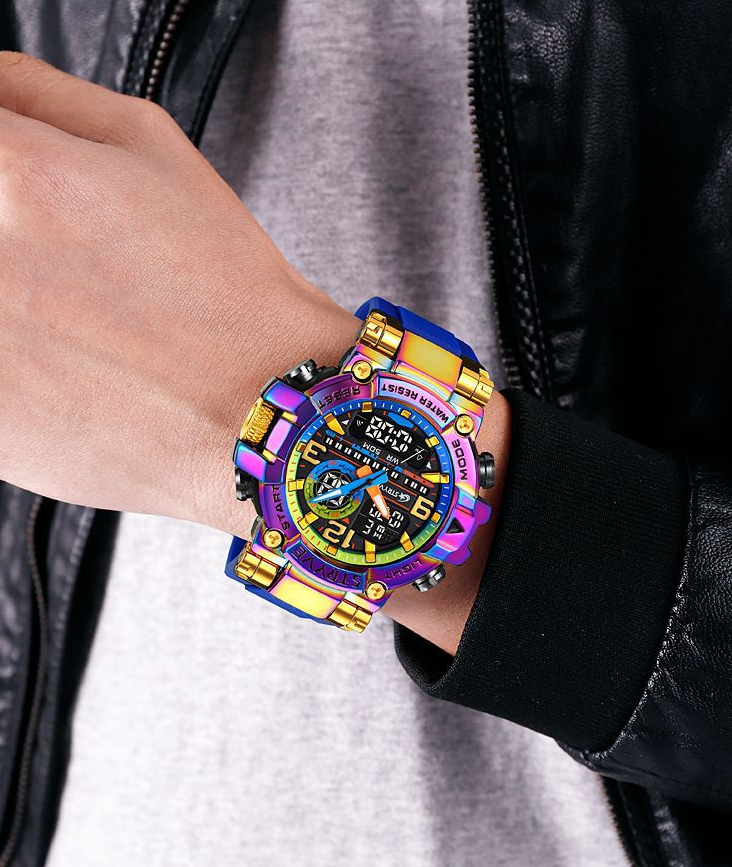 STRYVE Colorful Functional Waterproof Tactical Watch