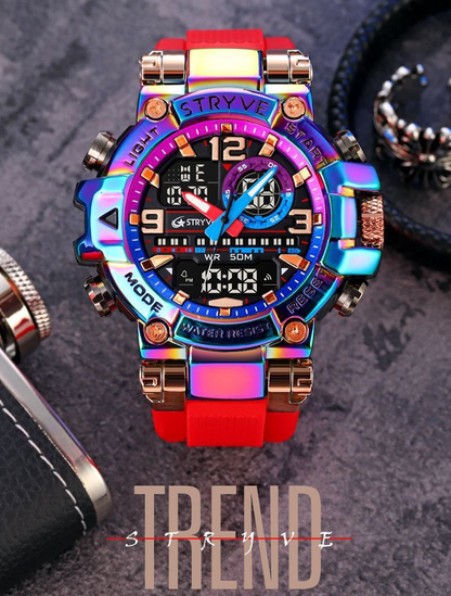 STRYVE Colorful Functional Waterproof Tactical Watch