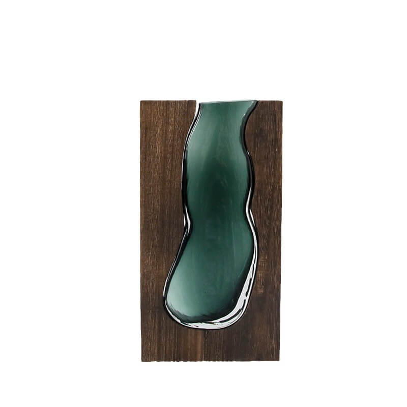 Lighteme Wooden Holder Glass Vase