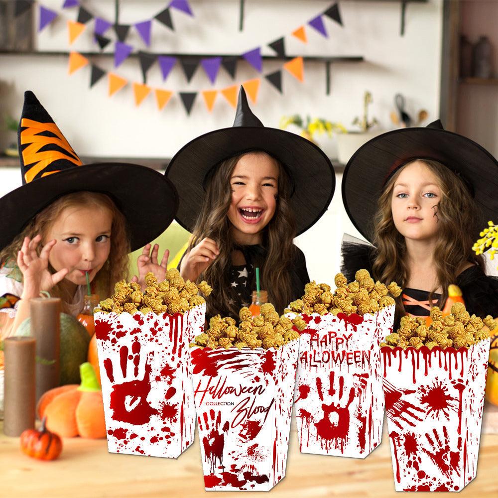 Lighteme 4-teilige Halloween-Popcornboxen