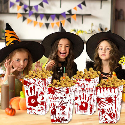 Lighteme 4-teilige Halloween-Popcornboxen