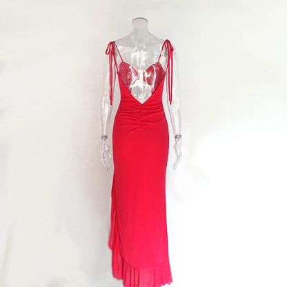 Sexy rückenfreies Kleid mit Schnürung von Lighteme