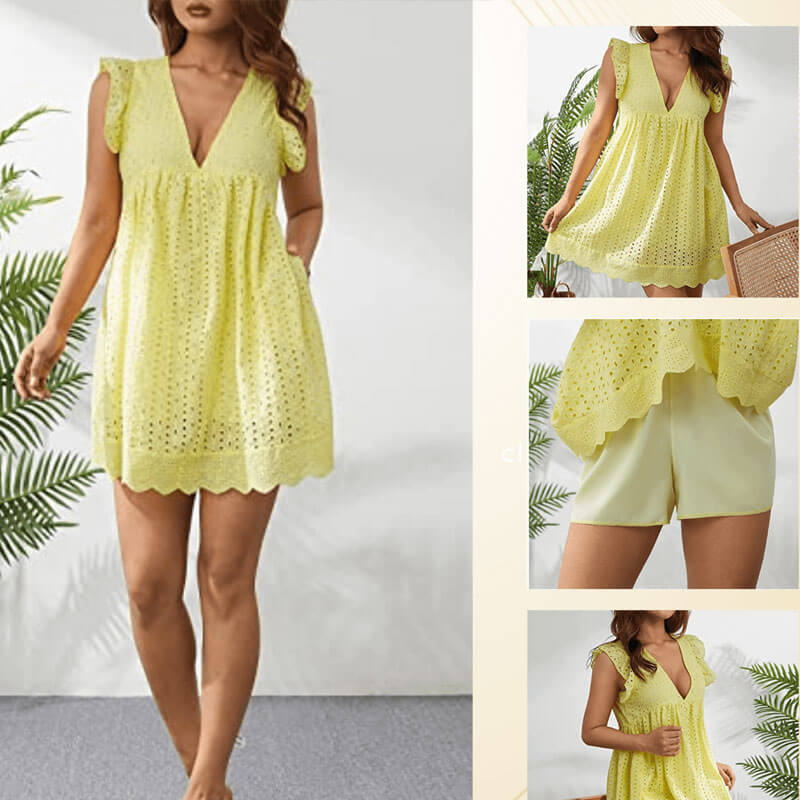 Lighteme Romper Dress with Shorts
