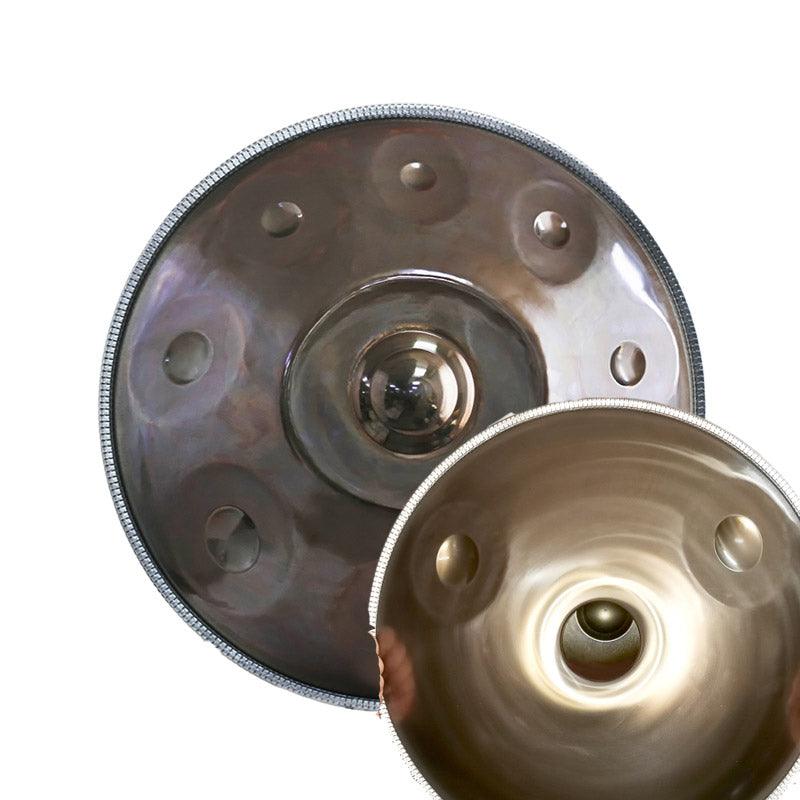 Mountain Rain Maßgeschneiderte Handgemacht C#3 Handpan Drums aus Edelstahl, 22 Zoll 9/10/11/15/17 Noten Space Drum Handpan