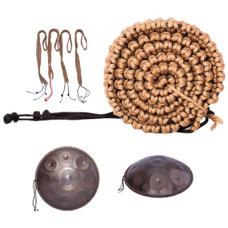 Lighteme Hand Braided Decorative Rope For Handpan Drums - Hemp on the outside, Nylon on the inside