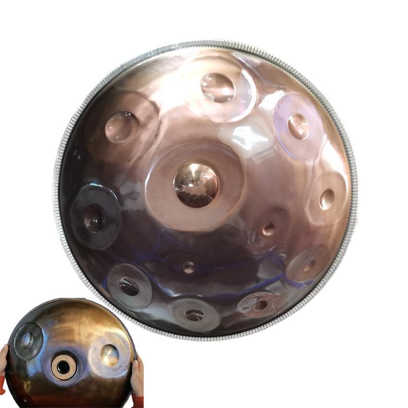 Lighteme Customized D3 Minor Master Version / Standard Version High-end Stainless Steel Handpan Drum, Available in 432 Hz and 440 Hz, 22 Inch 9/10/12/13/14/15/16 Notes Professional Performances