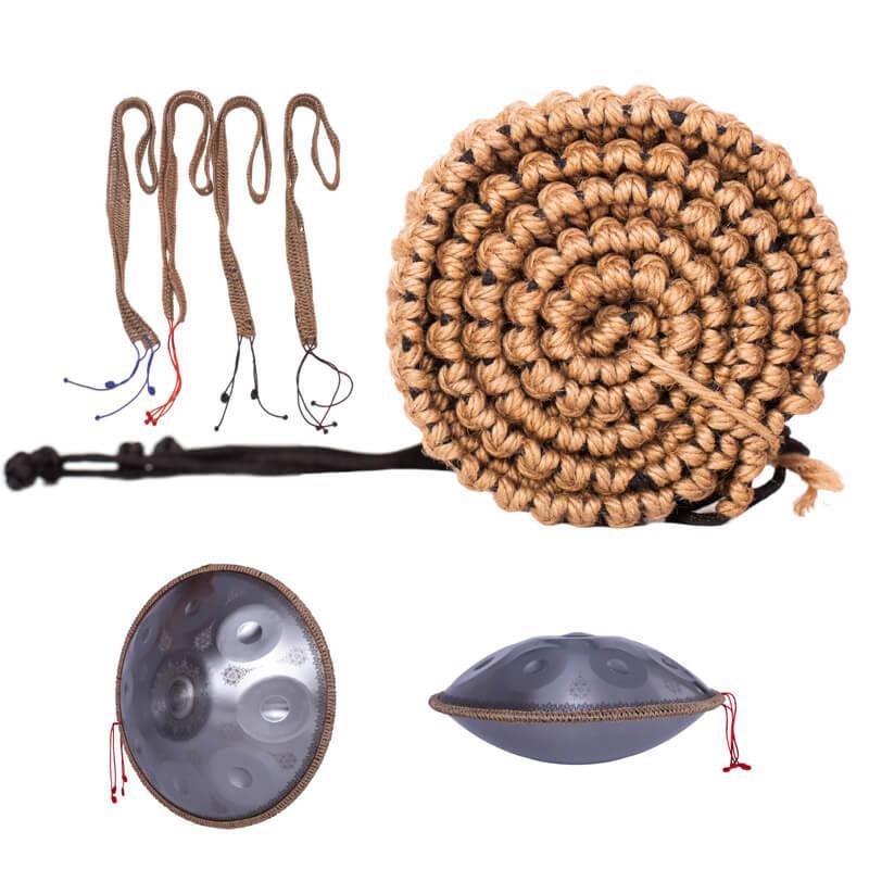 Lighteme Hand Braided Decorative Rope For Handpan Drums - Hemp on the outside, Nylon on the inside
