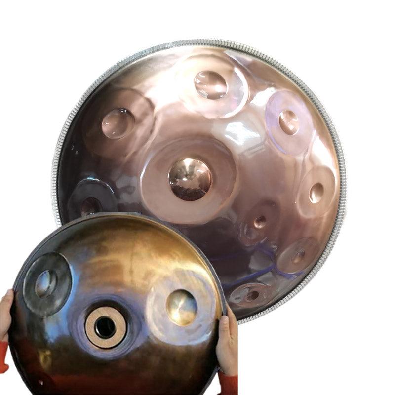 Lighteme Customized F3 / F#3 Master Version / Standard Version High-end Stainless Steel Handpan Drum, Available in 432 Hz & 440 Hz, 22 Inch 9/10/11/14/15/16/18/19/20 Notes Professional Performances Percussion Instrument