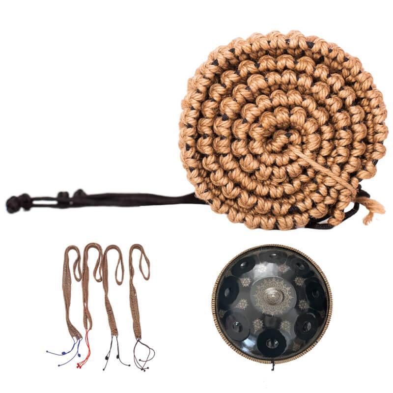 Lighteme Hand Braided Decorative Rope For Handpan Drums - Hemp on the outside, Nylon on the inside
