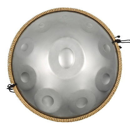 Lighteme Edelstahl Handpan Drum Sterling Silber 22 Zoll 10 Noten d-Moll Kurd Scale Hangdrum
